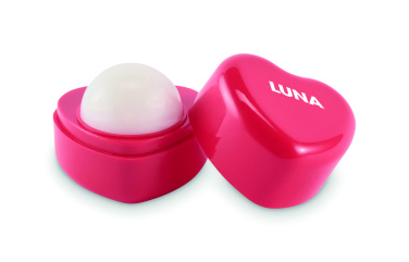 Logo trade corporate gifts picture of: Heart shape vegan lip balm