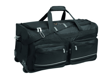 Logo trade promotional gifts picture of: Duffle bag trolley 600D RPET
