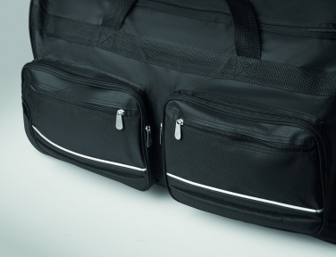 Logo trade advertising products image of: Duffle bag trolley 600D RPET