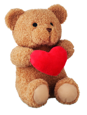 Logotrade promotional merchandise picture of: Teddy bear with heart 23cm