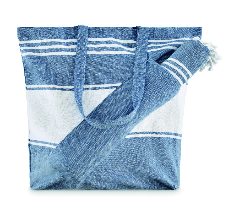Logotrade promotional giveaway picture of: Beach bag with hammam towel