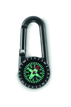 Logo trade promotional product photo of: Outdoor compass with carabiner