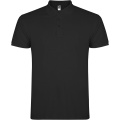 Star short sleeve men's polo, Black