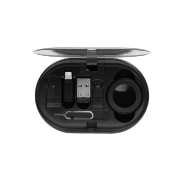 Logo trade corporate gifts image of: Chargevix RCS rplastic Multi-functional 60W charging set