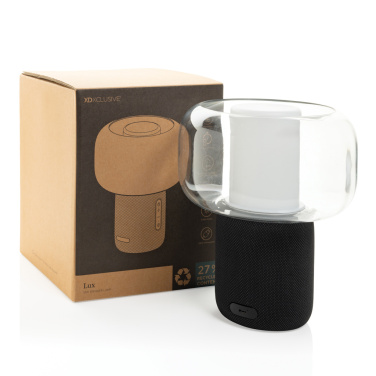 Logo trade corporate gifts image of: Lux RCS recycled plastic 10W speaker lamp