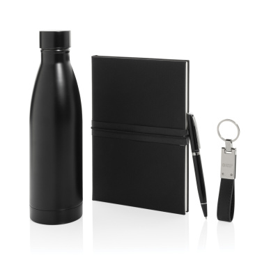 Logo trade promotional products image of: Swiss Peak RCS deluxe business gift set w/ water bottle