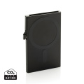 Standard aluminium RFID magnetic phone cardholder, black