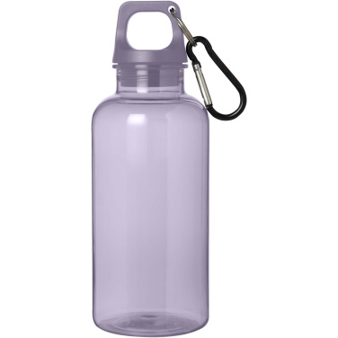 Logo trade promotional items picture of: Oregon 400 ml RCS certified recycled plastic water bottle with carabiner