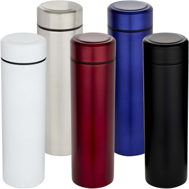 Logotrade promotional gift image of: Taylor 450 ml double wall stainless steel flask with tea strainer