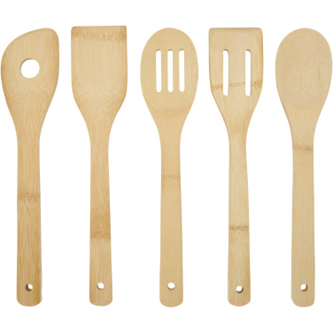 Logo trade promotional giveaways image of: Tala bamboo kitchen tool set