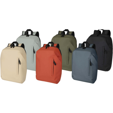 Logo trade promotional gifts picture of: Resi Plus 15" GRS recycled anti-theft backpack 18L