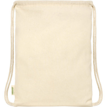 Logo trade advertising products image of: Odisha 100 g/m² OCS organic drawstring bag 5L