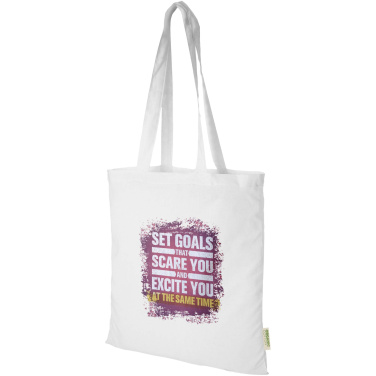 Logo trade promotional merchandise picture of: Odisha 140 g/m² OCS organic tote bag 7L