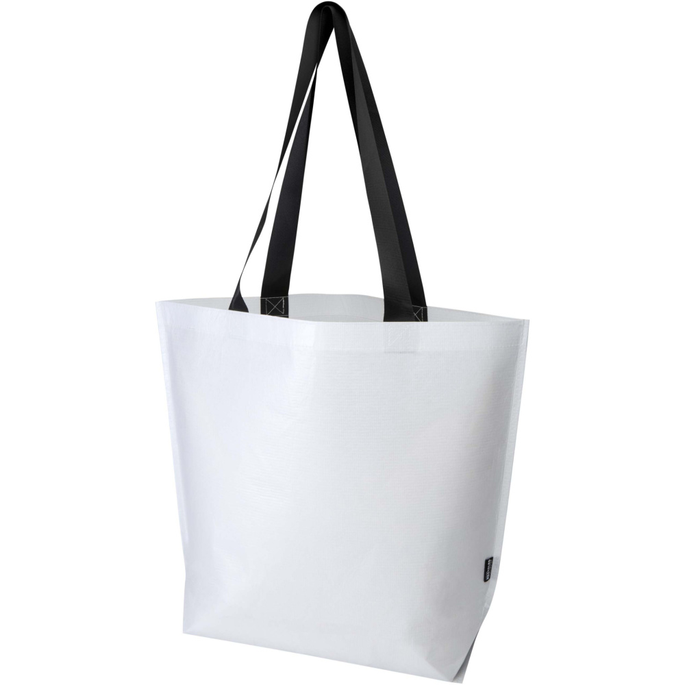 Logotrade business gift image of: Duo GRS recycled double-laminated oversized tote bag 30L