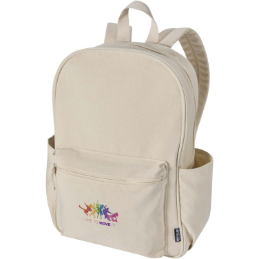 Logotrade advertising products photo of: Recanvas 15.6” GRS recycled city backpack 16L