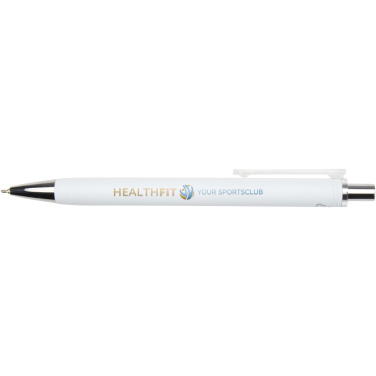 Logo trade promotional merchandise image of: Feld RCS recycled ballpoint pen with metallic finish (black ink)