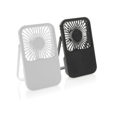 Logo trade business gifts image of: Aervina RCS recycled plastic re-chargeable desk fan
