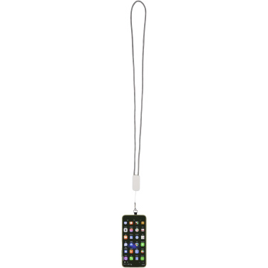 Logo trade promotional items picture of: Anser recycled plastic smartphone lanyard with 27W 5-in-1 built-in cable