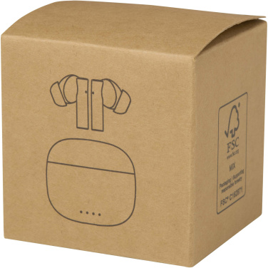 Logotrade promotional items photo of: Alterf recycled plastic True Wireless Bluetooth® headset with silicone eartips