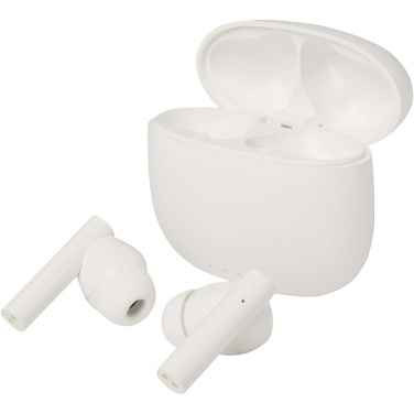 Logo trade promotional merchandise image of: Alterf recycled plastic True Wireless Bluetooth® headset with silicone eartips