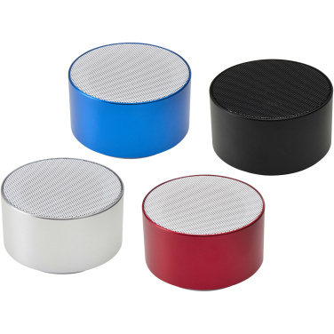 Logo trade promotional merchandise photo of: Ankaa 3W recycled aluminium wireless Bluetooth® speaker