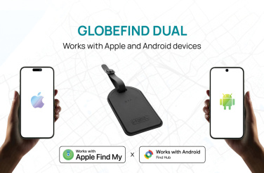 Logotrade corporate gift picture of: Globefind Dual RCS luggage tag with worldwide locating