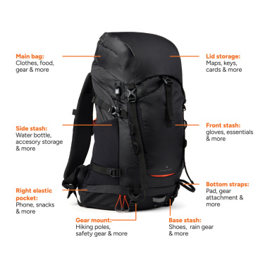 Logo trade promotional gifts picture of: Nordic Drift Trail RCS backpack 33L