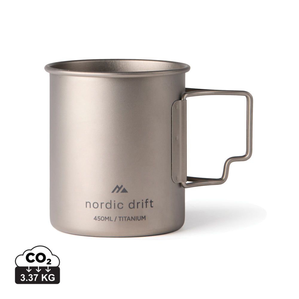 Logo trade promotional giveaways picture of: Nordic Drift Trail Ultra Light Titanium 450ml Cup