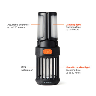 Logo trade promotional giveaway photo of: Nordic Drift Titan Portable mosquito repellent camping light