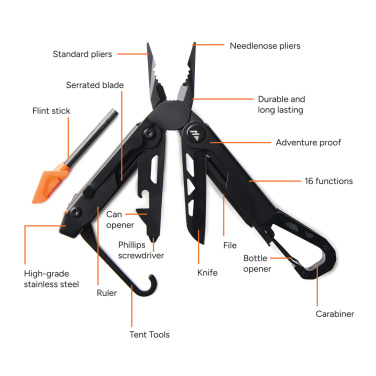 Logotrade corporate gift image of: Nordic Drift Adventure Multi-function Pliers