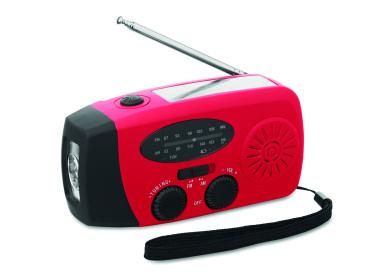 Logo trade promotional products picture of: Portable radio SOS with LED torch