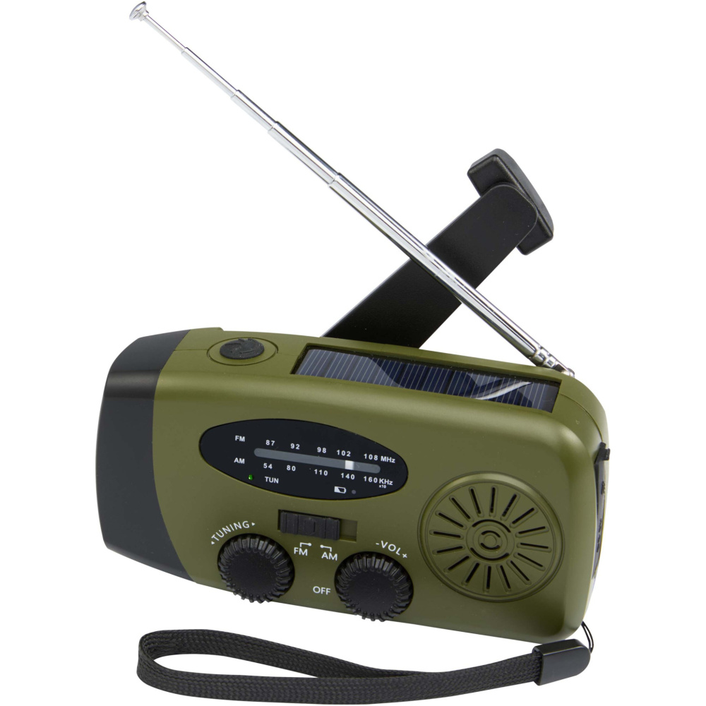 Logotrade corporate gift image of: Avior RCS recycled plastic emergency radio