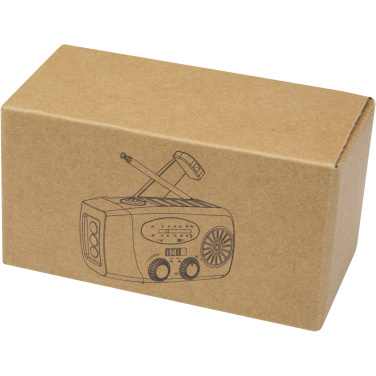 Logo trade promotional gifts image of: Avior RCS recycled plastic emergency radio