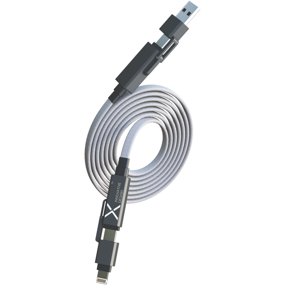 Logo trade promotional gifts image of: SCX.design C58 60W magnetic flat charging cable