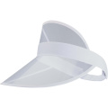 Bright cap with transparent visor, White