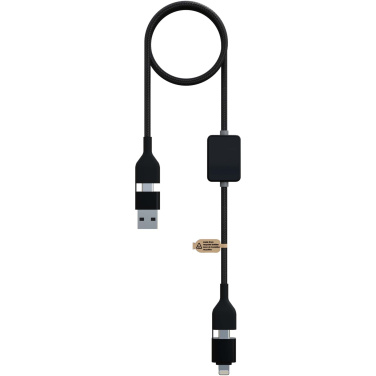 Logo trade promotional merchandise photo of: SCX.design C32 60W switch charging cable with light-up logo