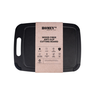 Logo trade promotional merchandise picture of: Homey's Cutting board L Wood fiber