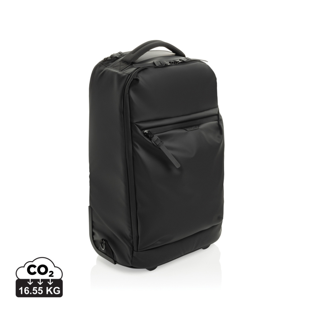 Logo trade promotional giveaways image of: Swiss Peak OSLO RCS Wheeled Duffel backpack