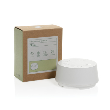 Logotrade promotional gift image of: Flora RCS recycled plastic white noise speaker