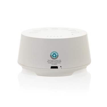 Logo trade promotional items picture of: Flora RCS recycled plastic white noise speaker