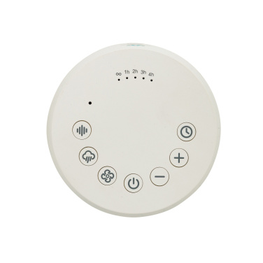 Logo trade corporate gifts picture of: Flora RCS recycled plastic white noise speaker