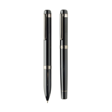 Logotrade promotional items photo of: Swiss peak OSLO recycled stainless steel deluxe pen set