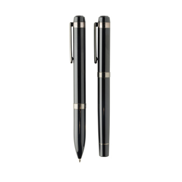 Logotrade promotional merchandise image of: Swiss peak OSLO recycled stainless steel deluxe pen set