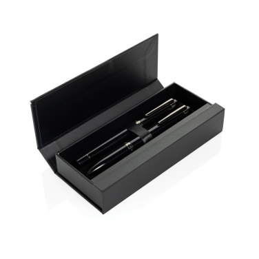 Logotrade promotional giveaway picture of: Swiss peak OSLO recycled stainless steel deluxe pen set