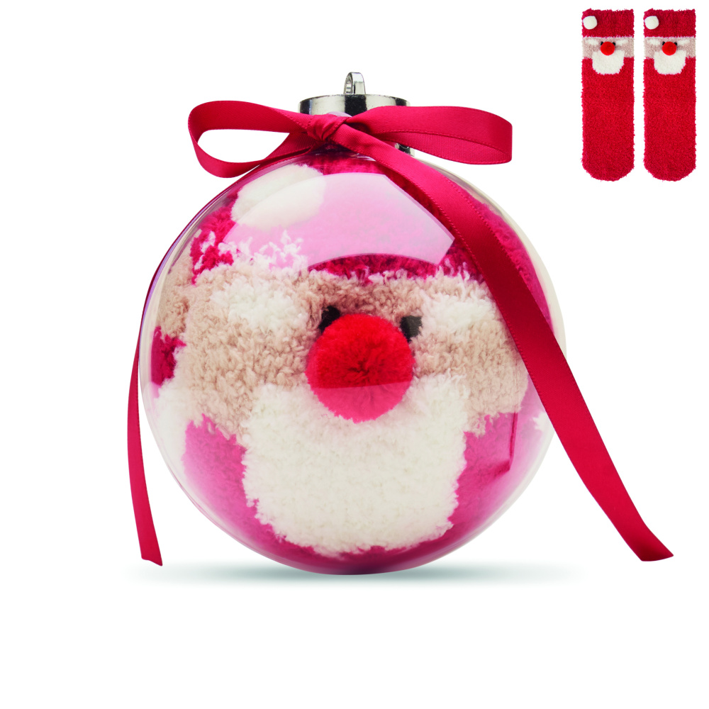 Logotrade corporate gifts photo of: Santa socks in bauble ornament