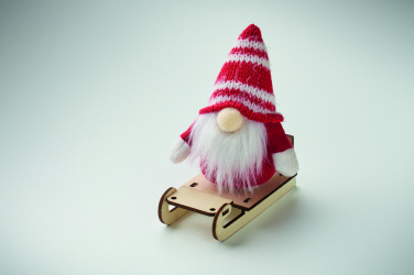 Logo trade promotional giveaways picture of: Gnome on wooden sleigh