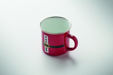 Logotrade promotional products photo of: Santa enamel vintage mug 300ml