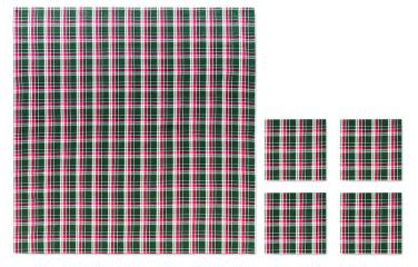 Logo trade promotional giveaways picture of: Chequer cotton tablecloth set