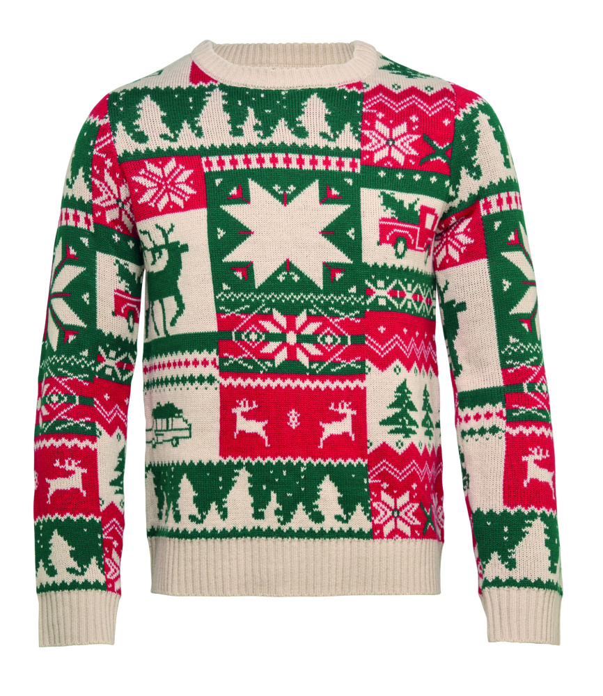 Logo trade promotional gifts image of: Christmas knitted sweater S-M