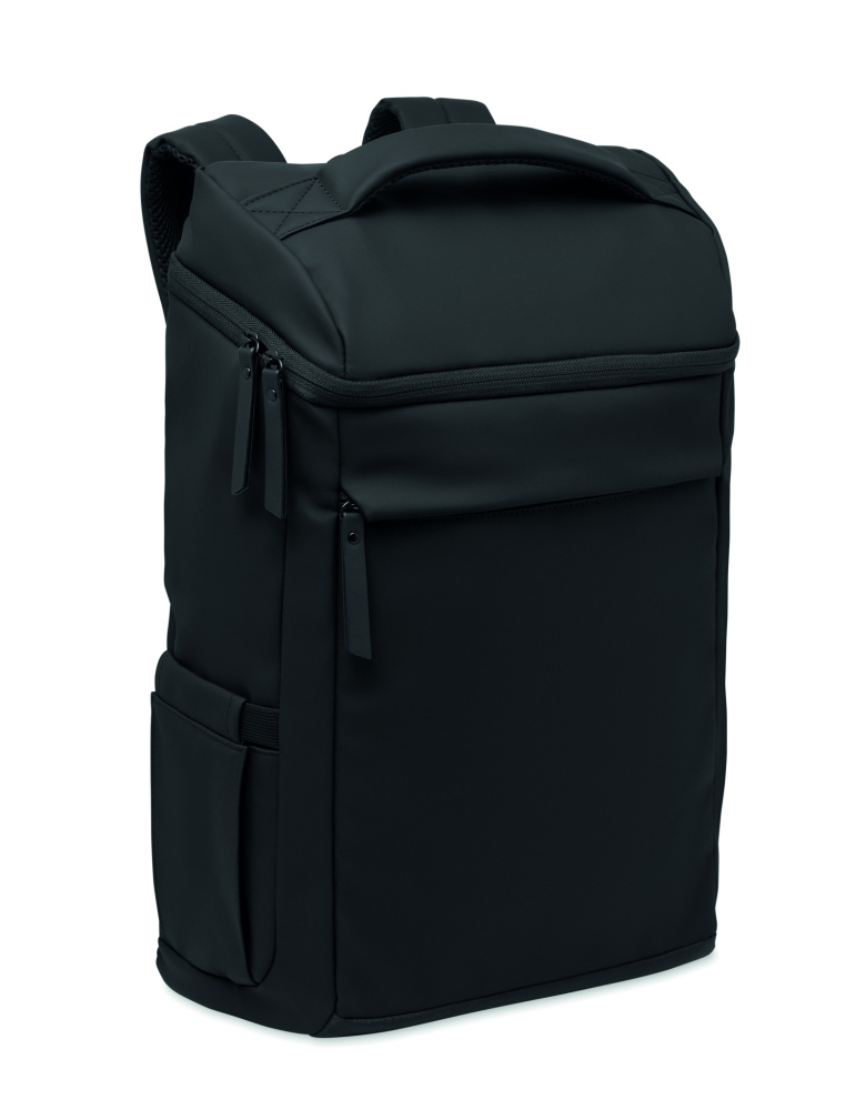 Logo trade promotional merchandise picture of: 15" PU laptop backpack